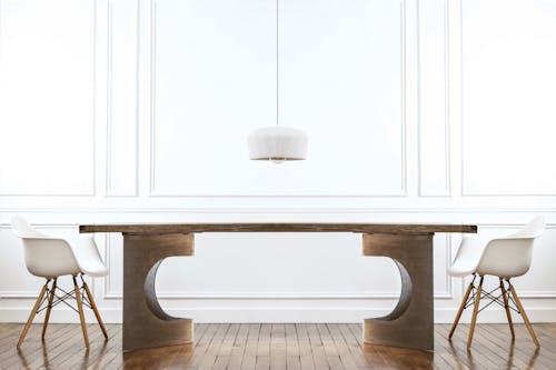 Foto profissional grátis de chão de madeira, design de interiores, lampada pendurada
