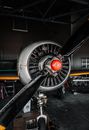 Propeller engine jet placed in air shed