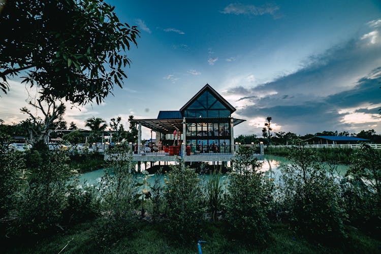 House Over Lake