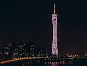 High Rise Building during Night Time