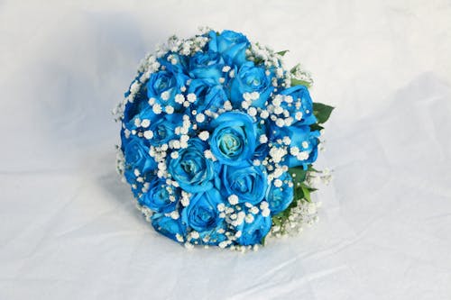 Blue Bouquet of Flowers