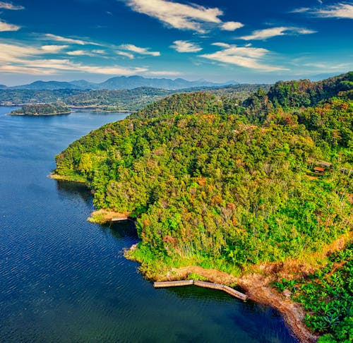 Aerial View of an Island