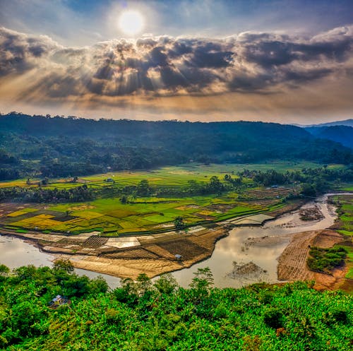 Foto stok gratis alam, fotografi drone, fotografi udara