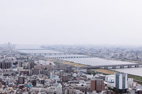 Aerial View of City Buildings