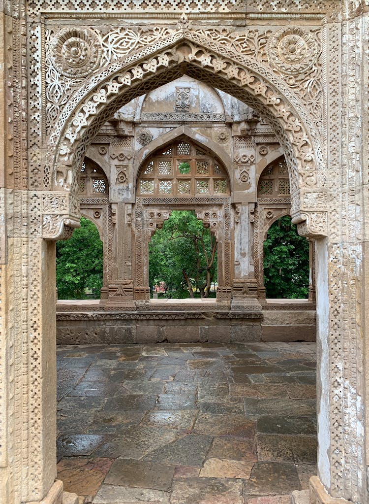 Arch Entrance To Jami Masjid In India