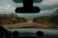 Road Seen from Inside Car 