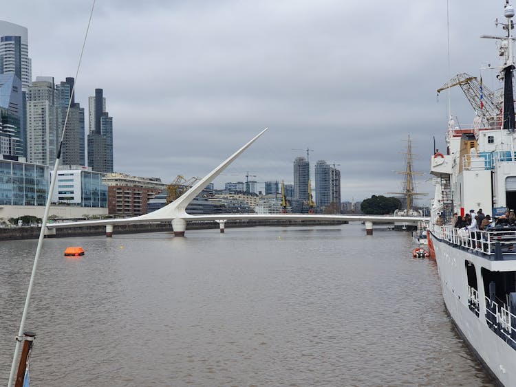 Womans Bridge In Buenos Aires, Argentine