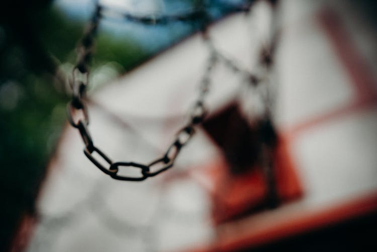 Basketball Rim In Close-up View