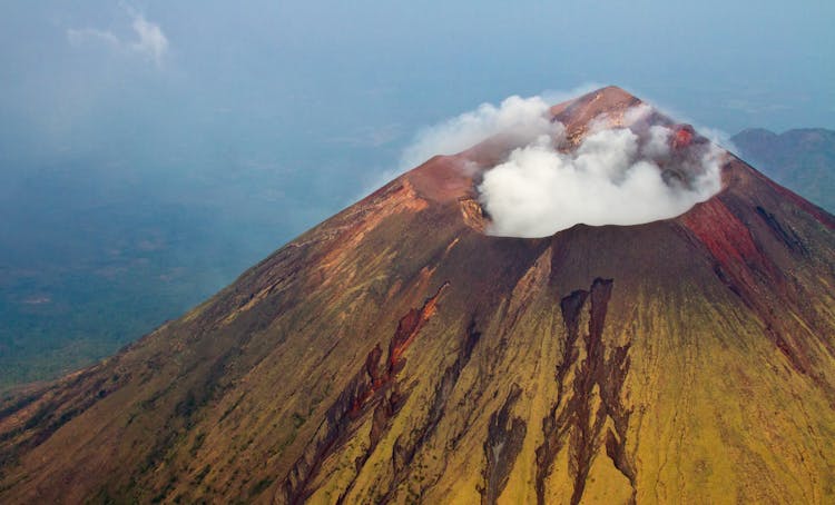  A Brown Active Volcano  