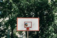 Ball on the Basketball Hoop