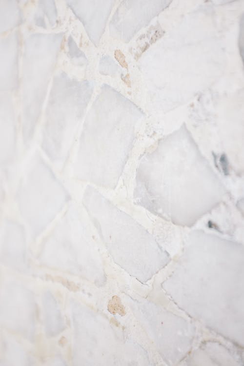 Free Close-up of a White Stone Wall  Stock Photo
