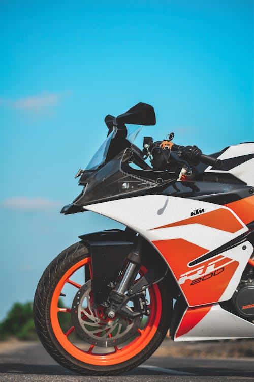 Close-up of a KTM RC 200