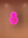 Pink Neon Light Decoration on Wall