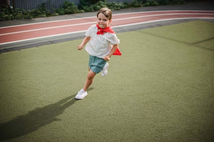 Blonde Girl Running