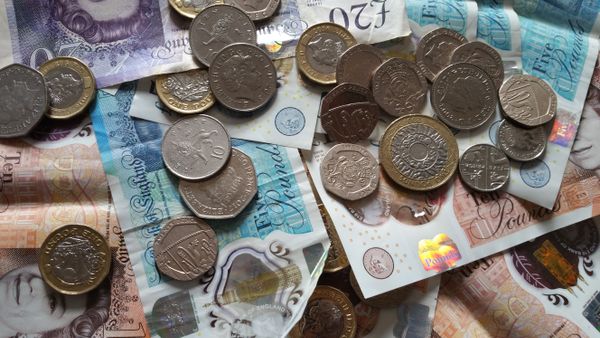 UK pound coins and notes