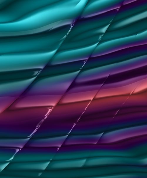 Free Colorful abstract background featuring fluid wave patterns in vibrant gradients of teal and purple. Stock Photo