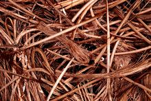Copper wires prepared for recycling