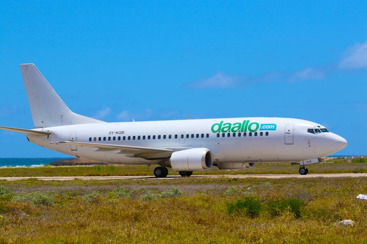 An Airplane On An Airstrip