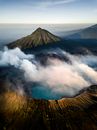 Brown Mountain Covered With Clouds