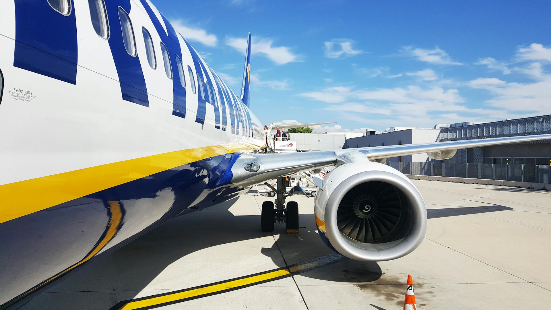 An Airplane Parked at the Airport