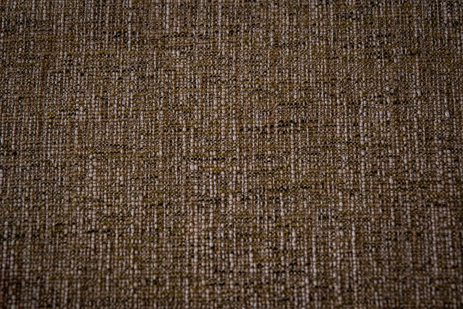 Zbliżenie na gęsty splot tkaniny obiciowej odpornej na zaciąganie