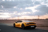 A Supercar with a Picturesque Scenery