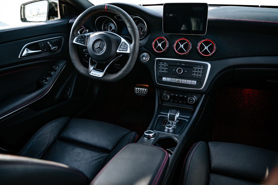 A clean, uncluttered car interior