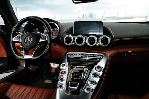 Free Black and Red Car Interior Stock Photo