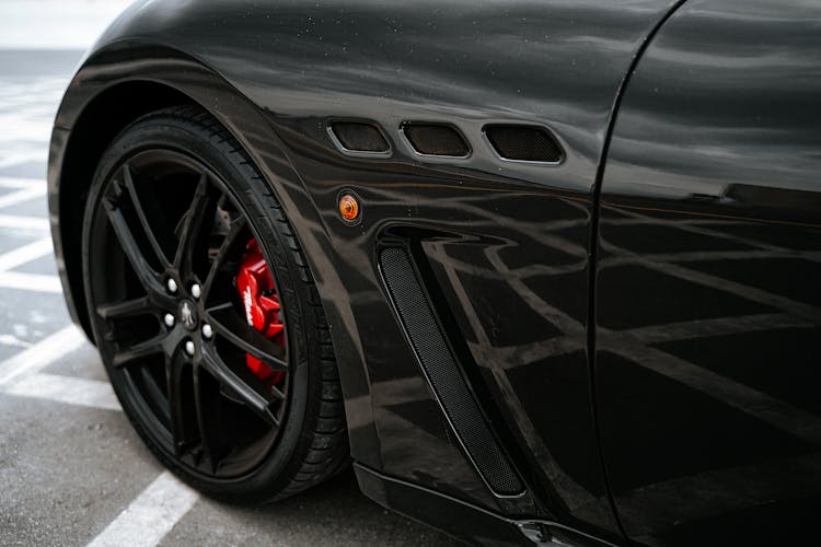 A Black Car's Fender Duct