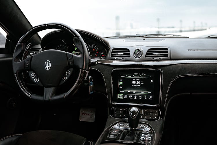 The Center Console Of A Car