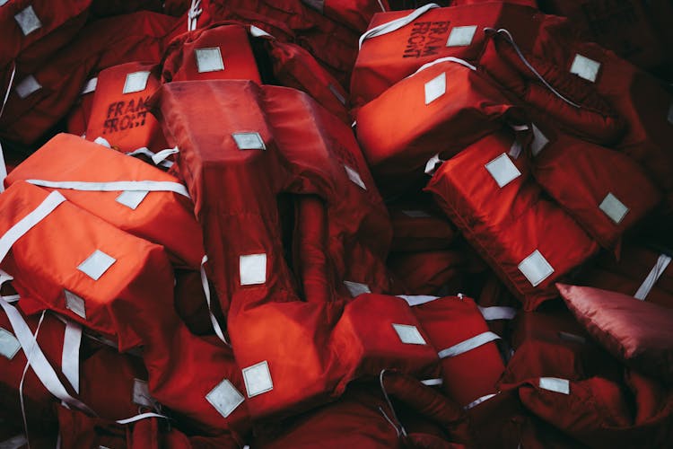 Orange Life Jackets