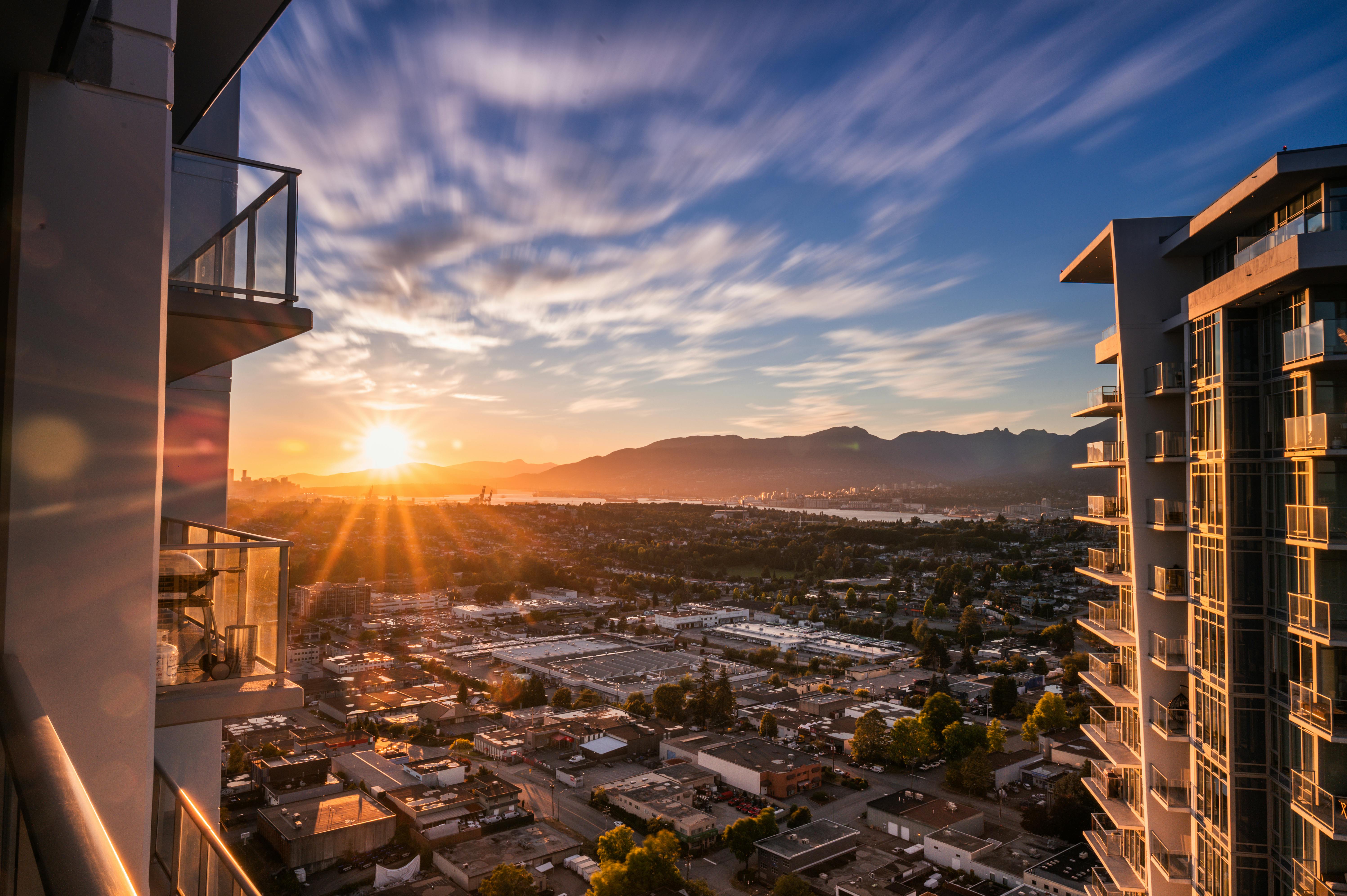 Free stock photo of amazing view, apartments, balcony