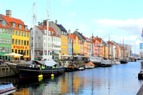 Ingyenes stockfotó Koppenhága, szín, város témában