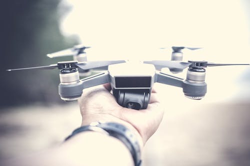 Free Person Holding Dji Mavic Pro Stock Photo