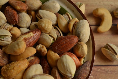 Assorted Nuts in a Bowl