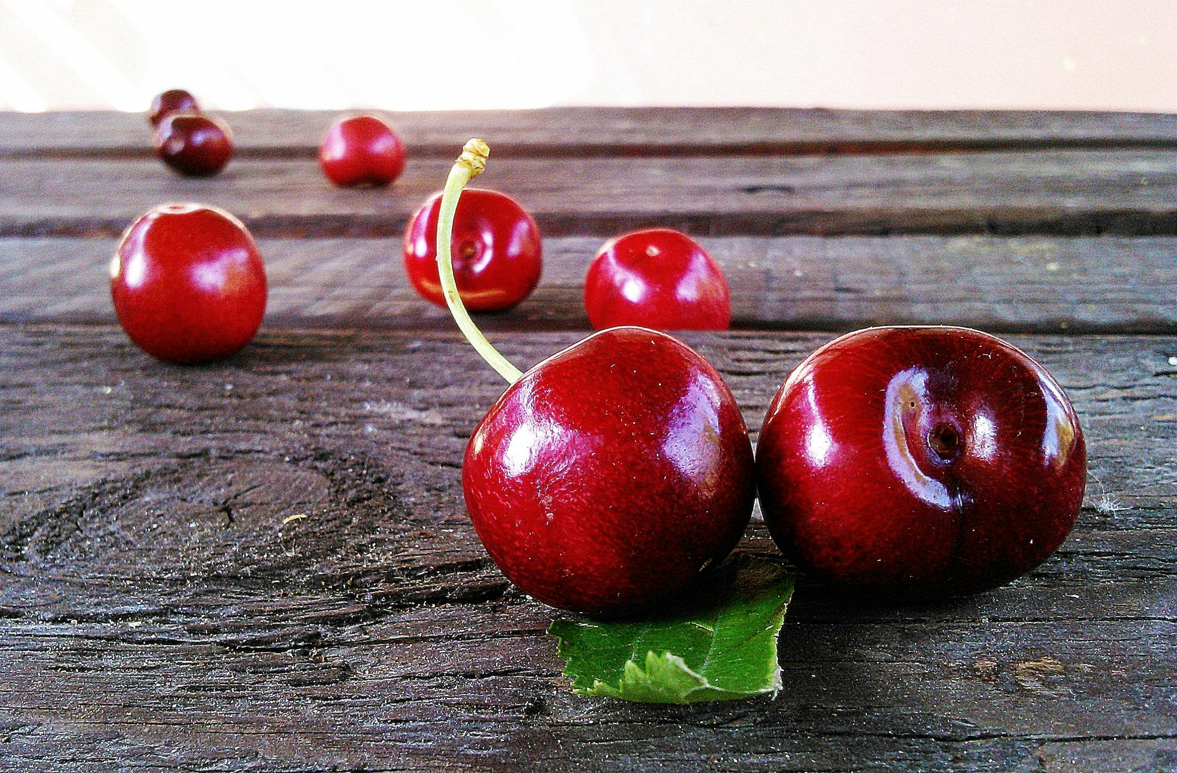 Closeup Photo of Red Cherry Fruit · Free Stock Photo