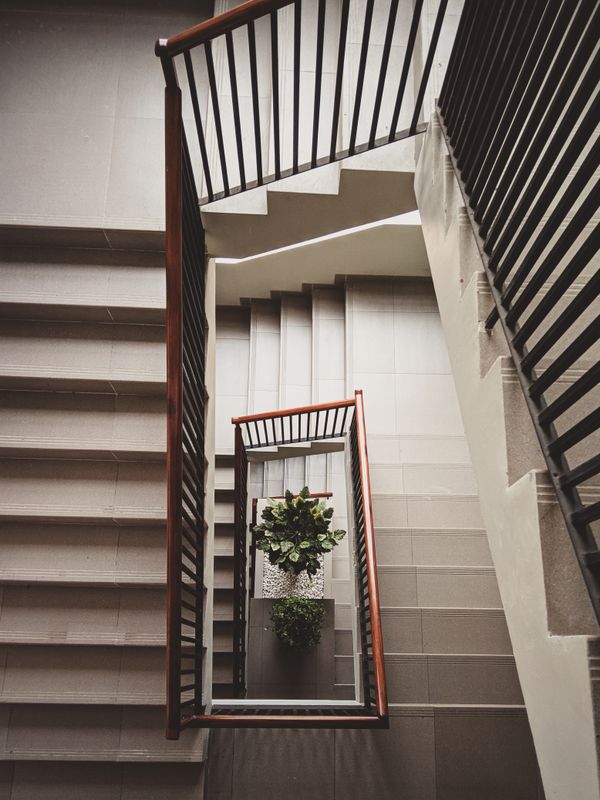 Trappenhuis van een appartementengebouw