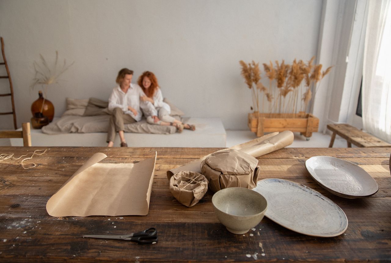 UK packing services — removals work in progress