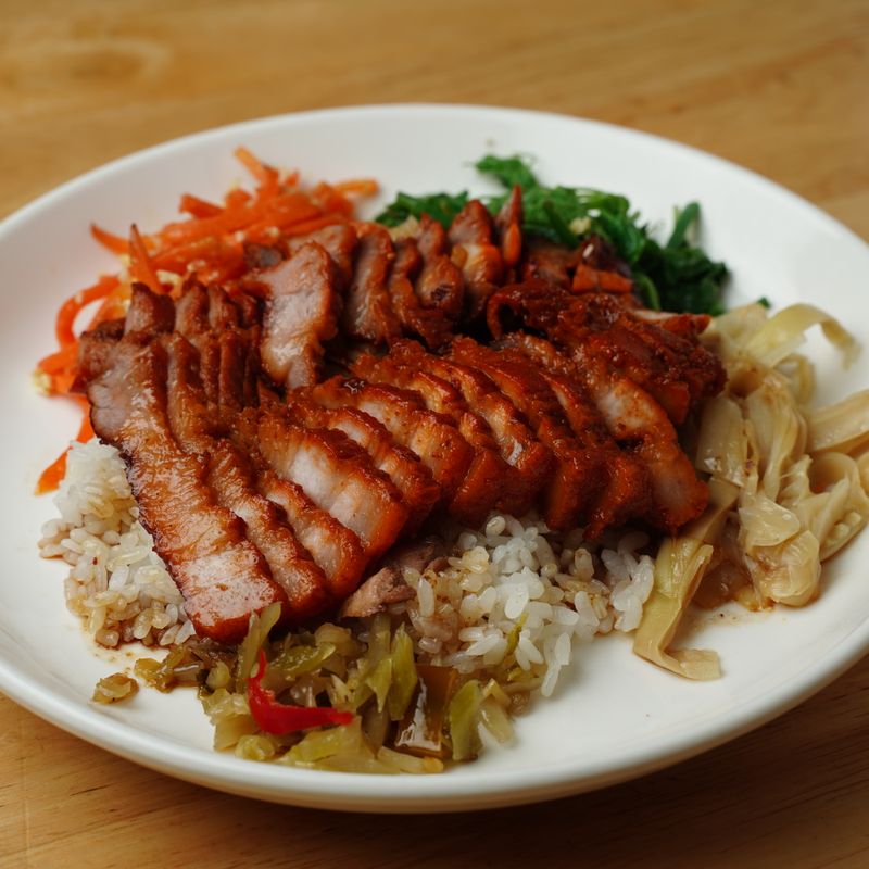 Chinese Black Vinegar and Pickled Ginger Rice