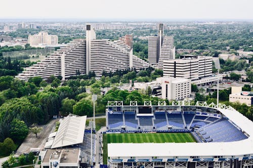 View on Stadium and Buildings