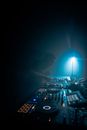 Man in Black T-shirt Playing Dj Mixer