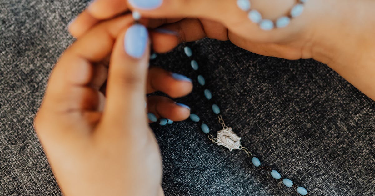 How to make a rosary with cord and beads