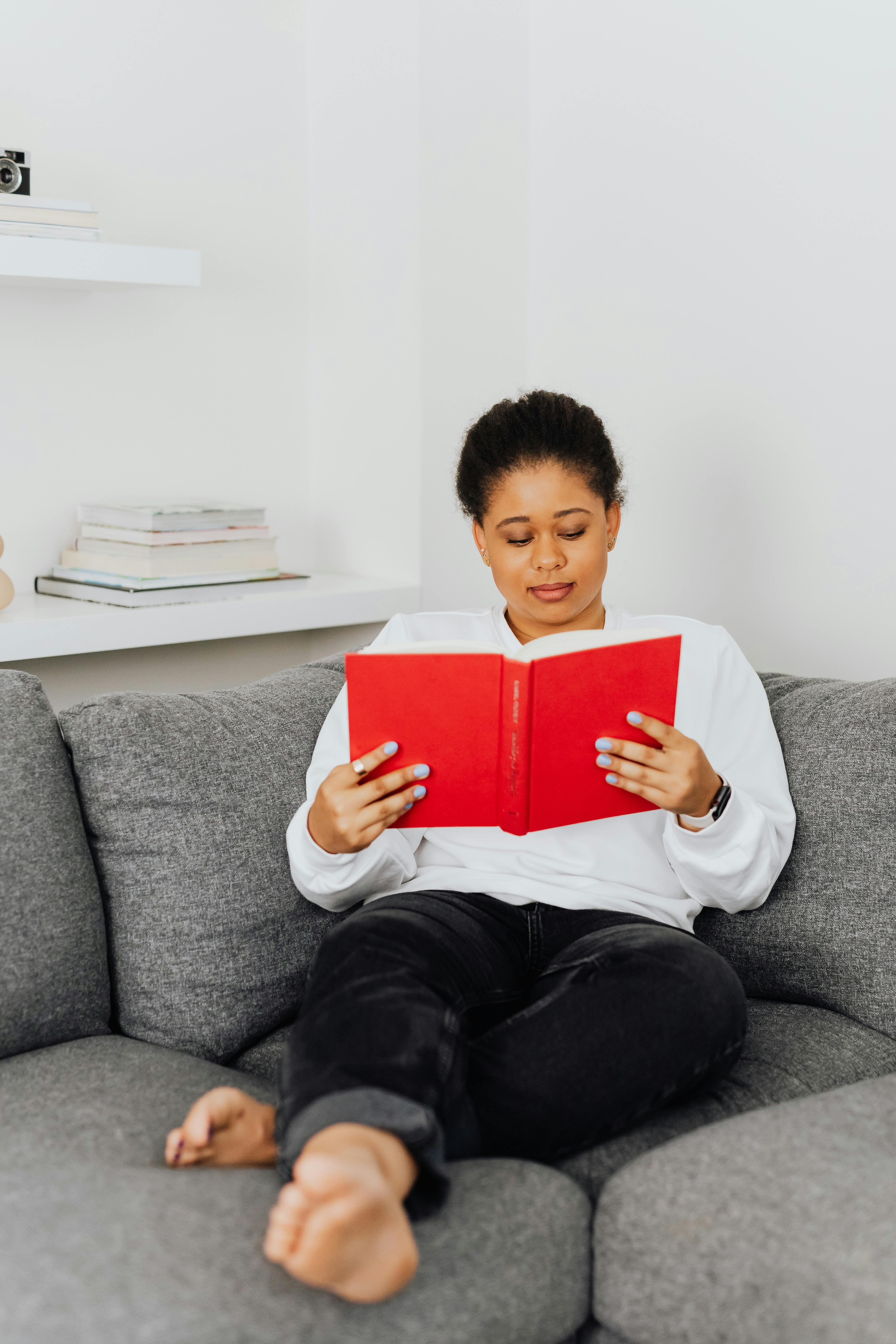 woman reading