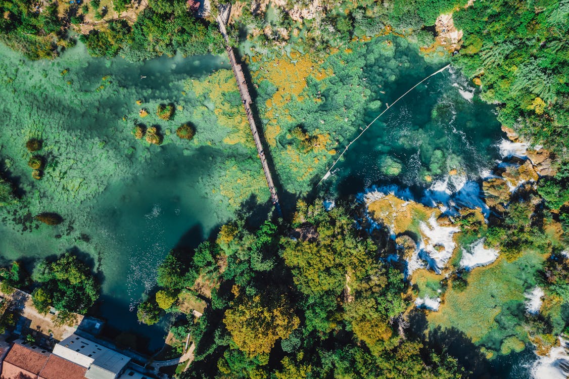 Aerial View of krka national park