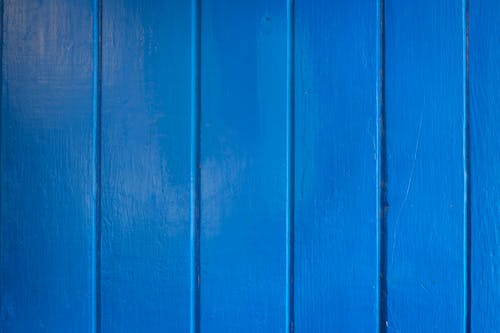 Blue Wooden Wall Background