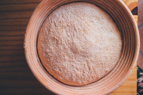 A Dough on Ceramic Bowl 