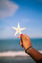 Person Holding White Star Fish