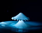 Blue and White Heart Shaped Water