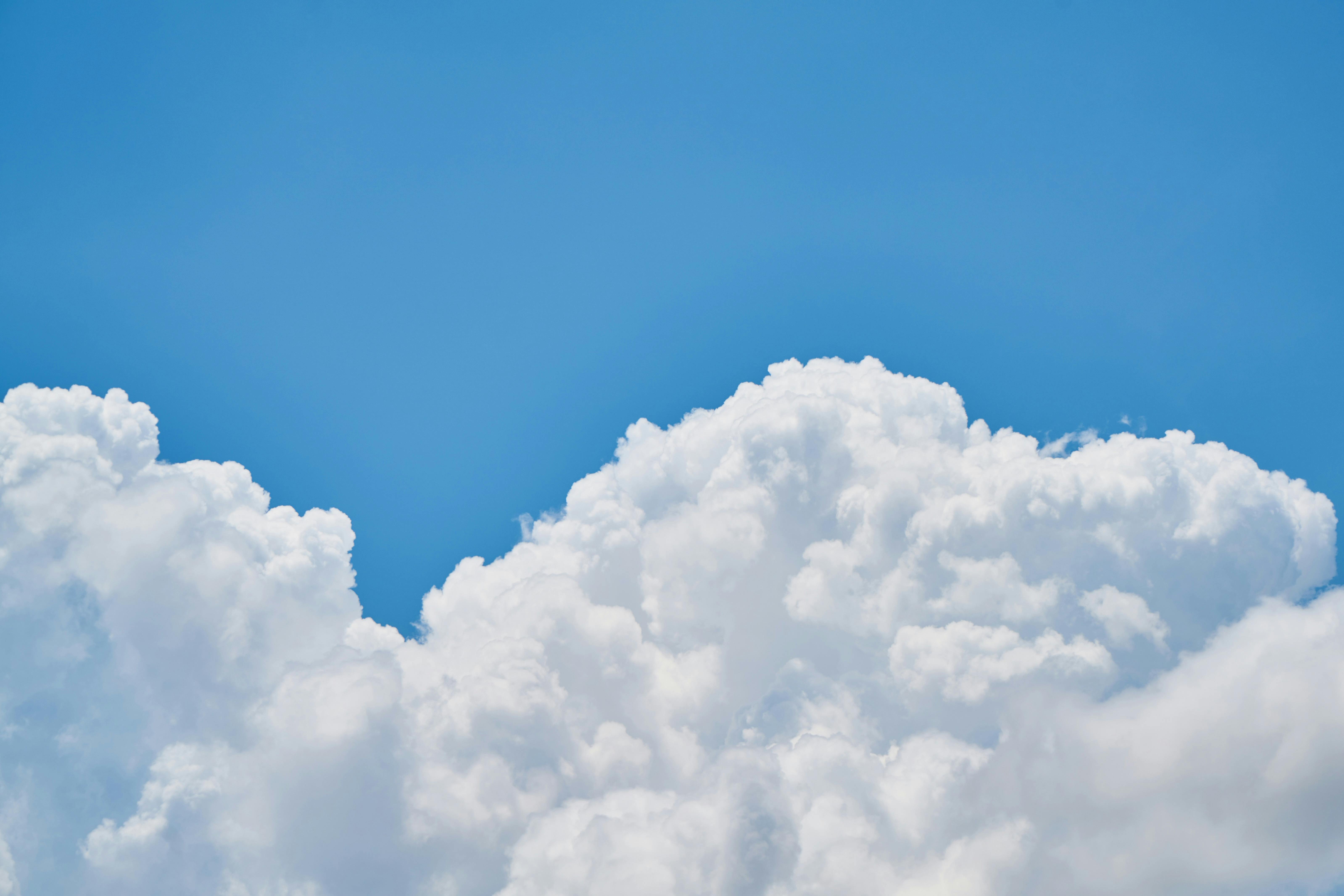 Blue Sky White Clouds Baby Pilot Photography Backdrop