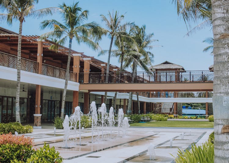 Luxury Exterior Of Tropical Hotel Resort